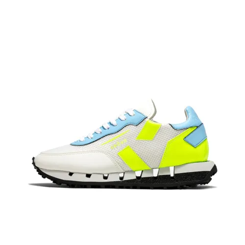 GHŌUD Rush Casual Shoes Women's Low-Top White/Neon Yellow