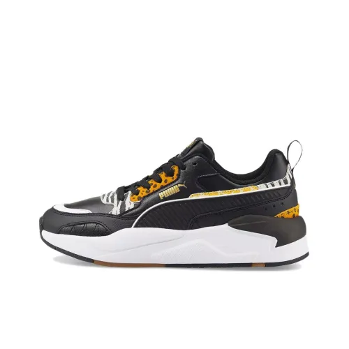 PUMA X-RAY Casual Shoes Women's Low-Top Black/White/Yellow