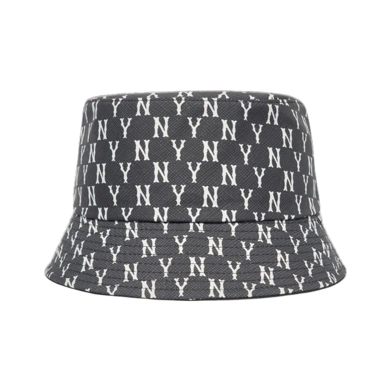 MLB New York Yankees Polyester Bucket Hats Unisex Black-3