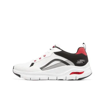 Skechers Arch Fit Shoes 'White Red Black'