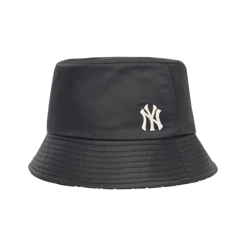 MLB New York Yankees Polyester Bucket Hats Unisex Black-4
