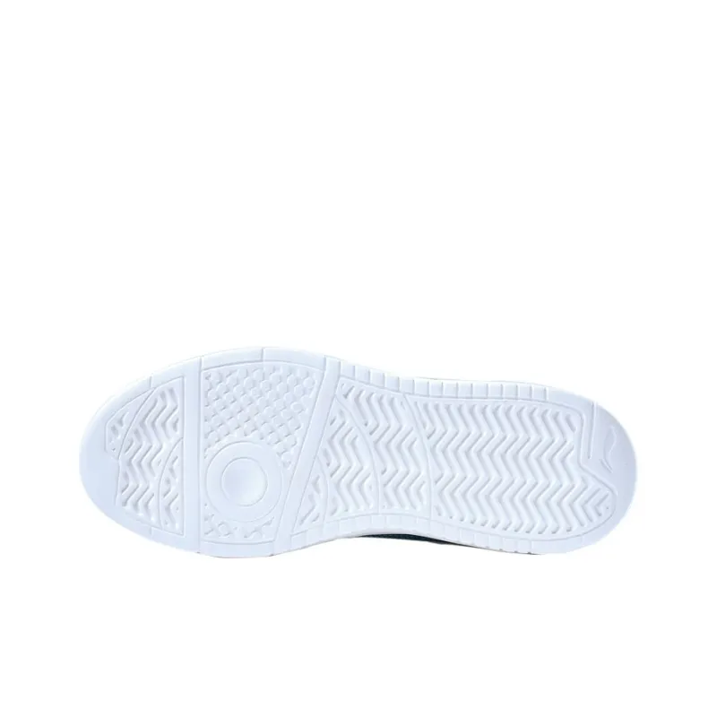 LiNing Cushioning Abrasion Resistant Breathable Low Top Sports Casual Shoes Men's White Blue-4