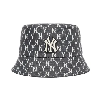MLB New York Yankees Polyester Bucket Hats Unisex Black
