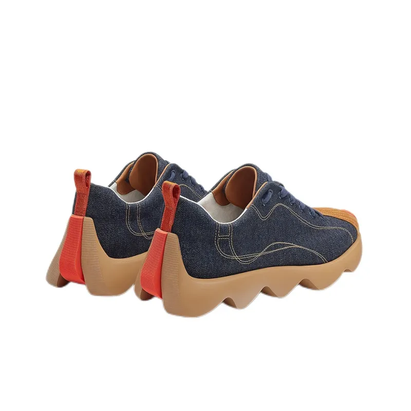 HERMES Envol Low Top Casual Shoes Men's Blue Black-3