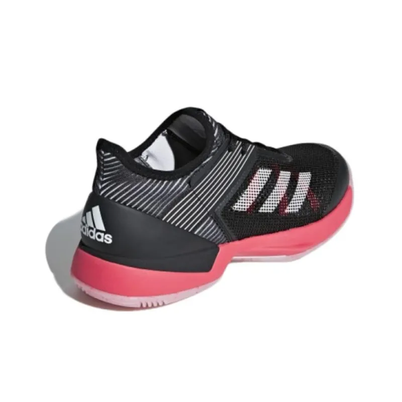 Adidas Adizero Ubersonic 3 Tennis Shoes Women's Low-Top Black/Red-3