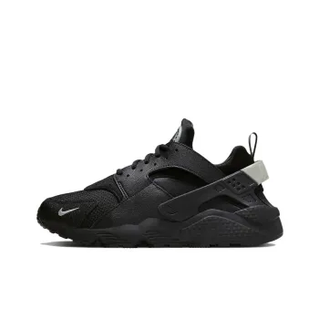 Nike Air Huarache Black Metallic Silver Mini Swoosh