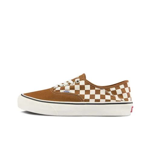 Vans Authentic Skateboard Shoes Unisex Low-Top Dark Brown/White