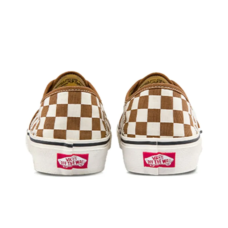 Vans Authentic Low Tops Casual Skateboarding Shoes Unisex Brown White-2