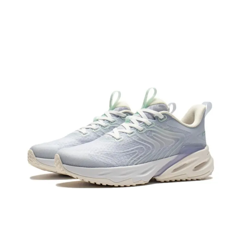LiNing EazGo Shock Absorbers Rebound Low Top Running Shoes Women's Sky Feather Blue-2
