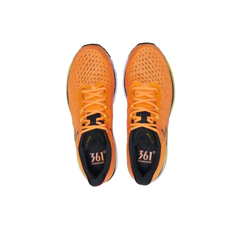 361° Cushioning Abrasion Resistant Breathable Low Top Running Shoes Men's Pineapple Yellow-2