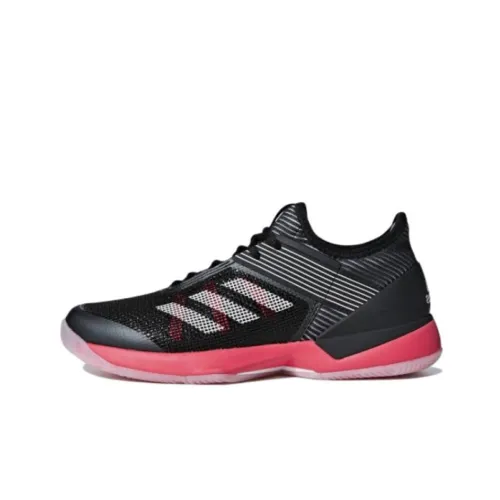 Adidas Adizero Ubersonic 3 Tennis Shoes Women's Low-Top Black/Red