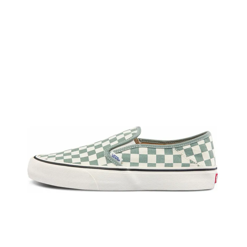 Vans Slip on Low Tops Casual Skateboarding Shoes Unisex Green White-0