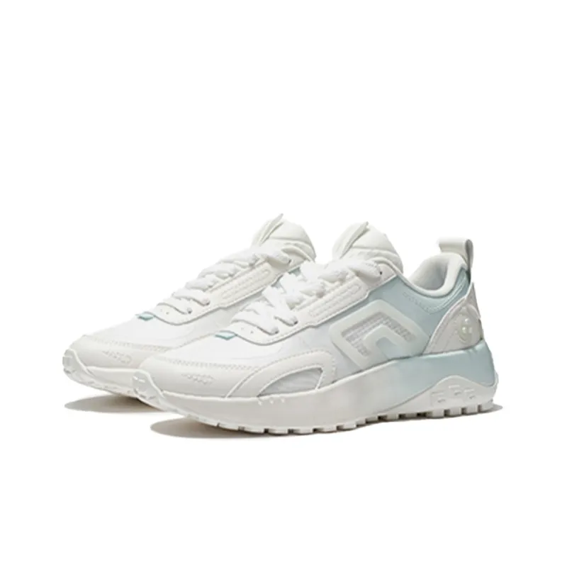LINING CF Casual Shoes Women's Low Top Mist White/Aqua Blue-2