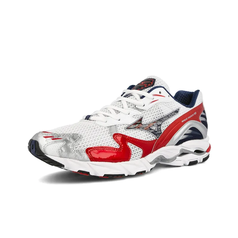 Mizuno Wave Rider 10 OG White Blue Red 2020-2