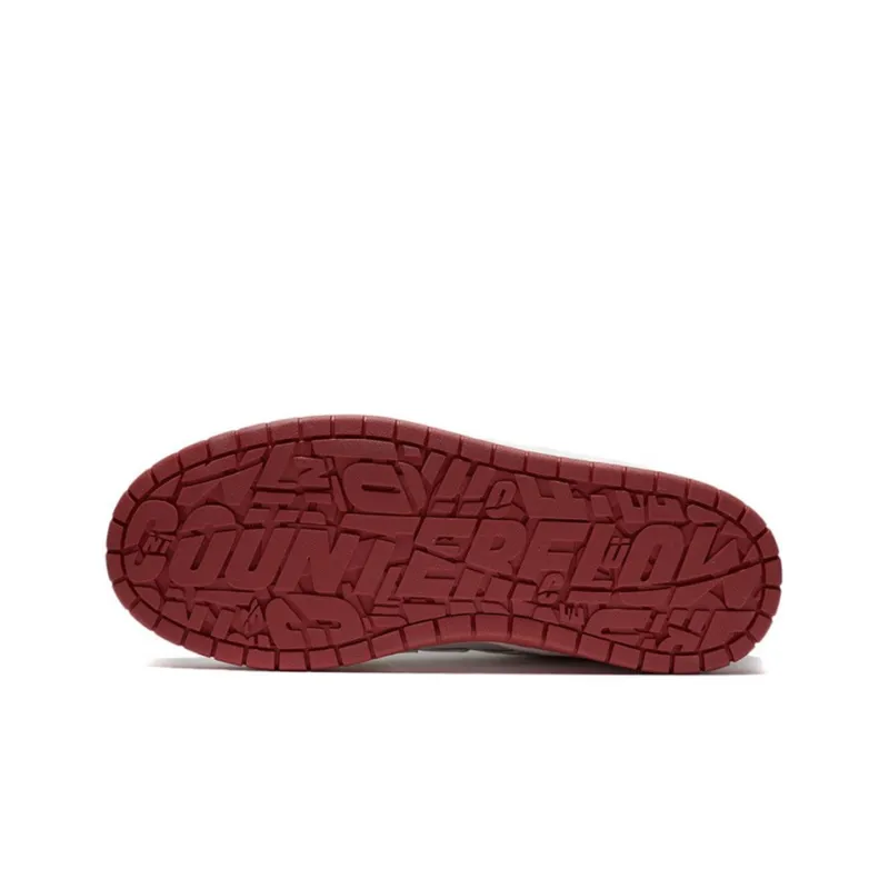 LiNing CF Tracing Theone Cushioning Anti Slip And Wear Resistant Low Top Casual Shoes Women's White Red-4
