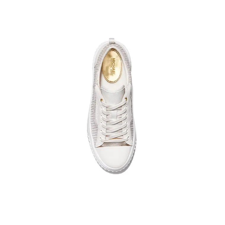 MICHAEL KORS Oscar Low-Top Stylish Skateboarding Shoes Women's Ecru-3