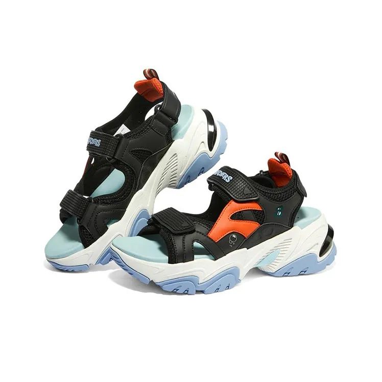 Skechers Stamina V2 Mecha Sandal Crab Boss Beach Sandals Women's Black Red-2