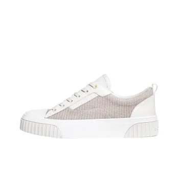 MICHAEL KORS Oscar Low-Top Stylish Skateboarding Shoes Women's Ecru