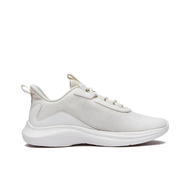 Erke Low-Top Running Shoes Women's Ivory Willow Ash Purple-1