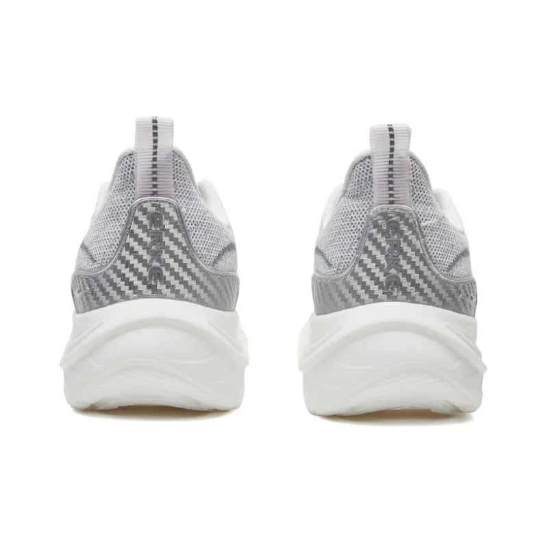 Erke Lightweight And Breathable Low Top Running Shoes Women's True White Willow Pollen Purple-3