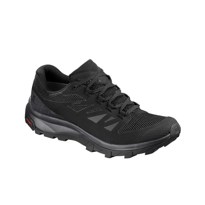 SALOMON Gore Te Abrasion Resistant Low Top Hiking Trekking Shoes Unisex Black-1