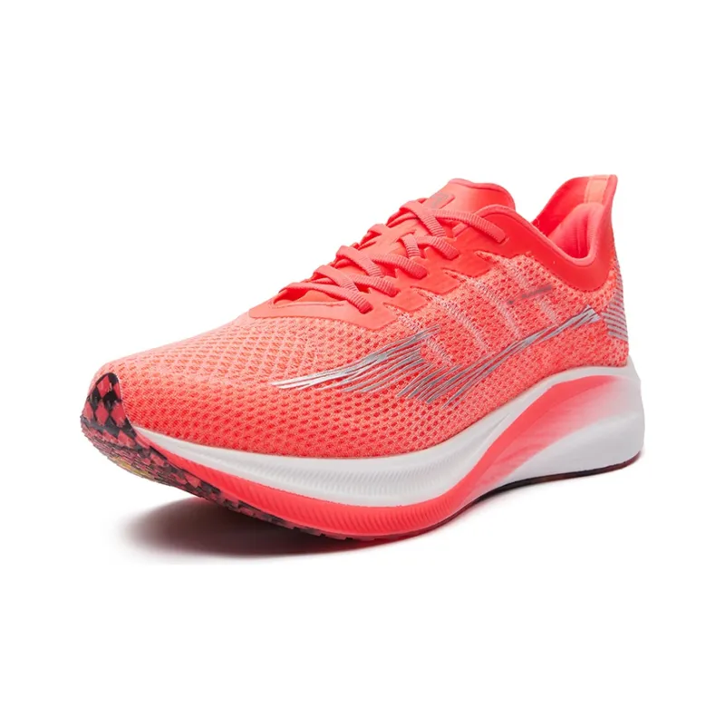 Erke ERKE Extreme Wind SP Breathable Low-Top Running Shoes Men's Fluorescent Pink True White-2