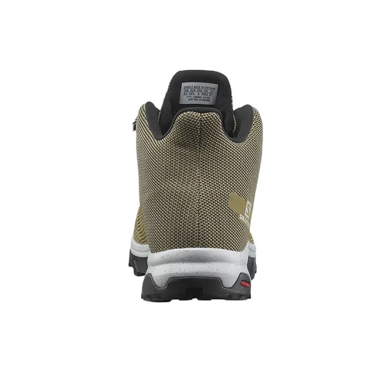 SALOMON X Ultra 4 Outline Prism Mid Gt Wear-Resistant Mid-Top Hiking Trekking Shoes Men's Black Yellow-2