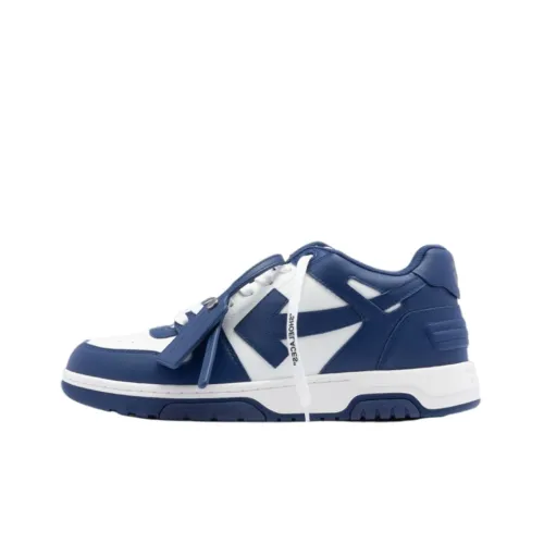 OFF-WHITE Out Of Office 'OOO' Low Tops Dark Blue White