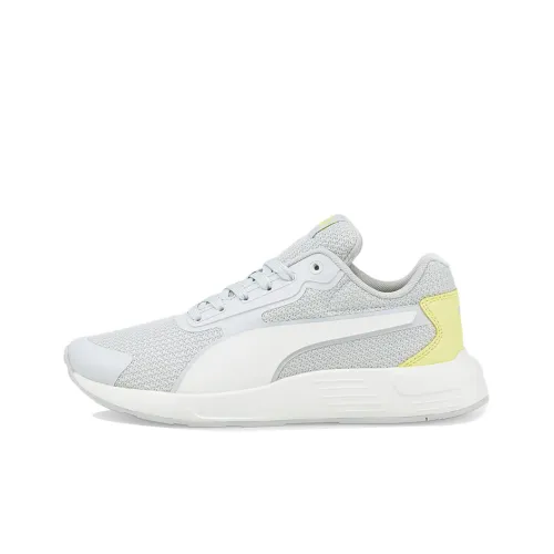 PUMA Taper Running Shoes Unisex Low-Top Gray/Yellow/White