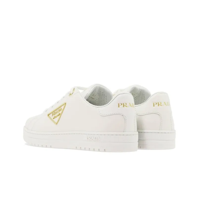 PRADA Low Top Stylish Skateboarding Shoes Women's White-3
