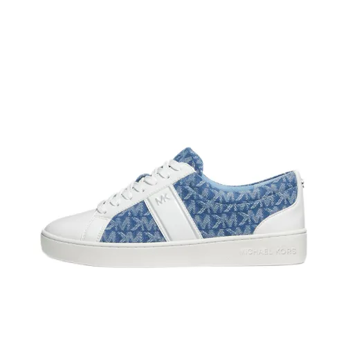 MICHAEL KORS KORS Juno Low-Top Skateboard Shoes Women's White Blue
