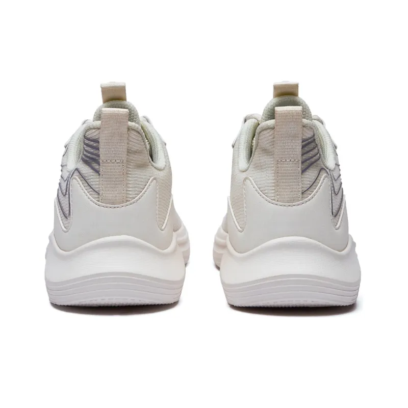 Erke Low-Top Running Shoes Women's Ivory Willow Ash Purple-3