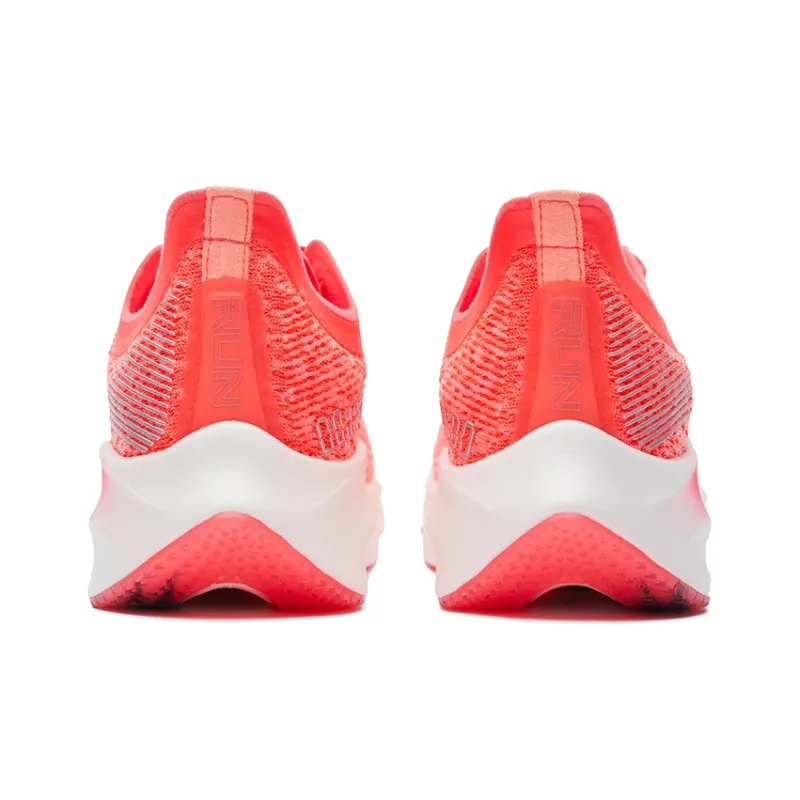 Erke Marathon Cushioned Wear-Resistant Breathable Low-Top Running Shoes Women's Fluorescent Pink True White-3