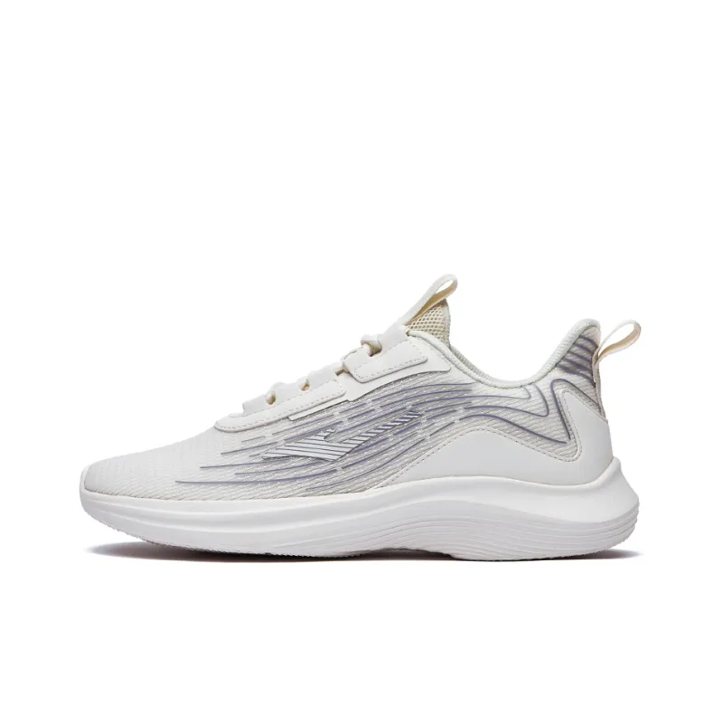 Erke Low-Top Running Shoes Women's Ivory Willow Ash Purple-0