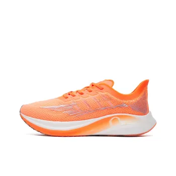 Erke Running Shoes Men Low Top Neon Orange/True White