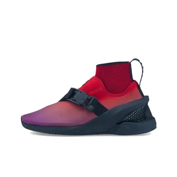 PUMA Scuderia Ferrari Ionf Sunset Cushioned Slip-Resistant Lightweight High-Top Casual Shoes Men's Red Purple Black