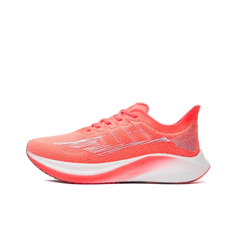 Erke ERKE Extreme Wind SP Breathable Low-Top Running Shoes Men's Fluorescent Pink True White-0