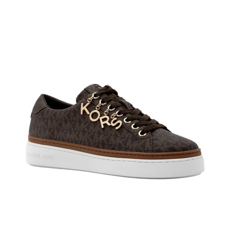 MICHAEL KORS Chapman Low Top Stylish Skateboarding Shoes Women's Brown-2