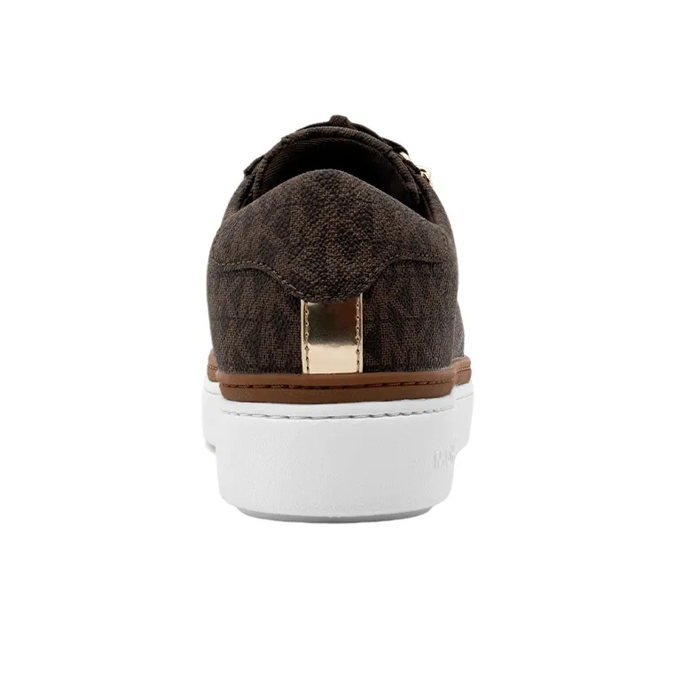 MICHAEL KORS Chapman Low Top Stylish Skateboarding Shoes Women's Brown-4