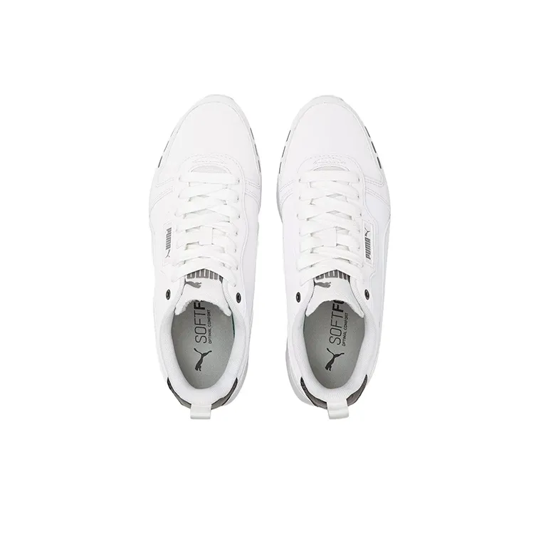 PUMA R78 Metallic Low Top Running Shoes Women's White Black-2