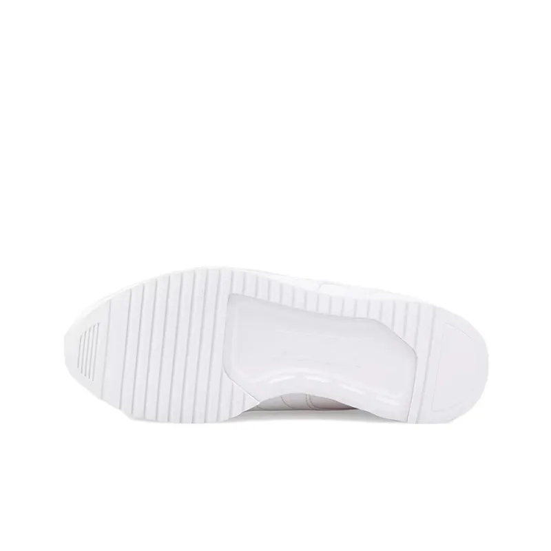PUMA R78 Metallic Low Top Running Shoes Women's White Black-4