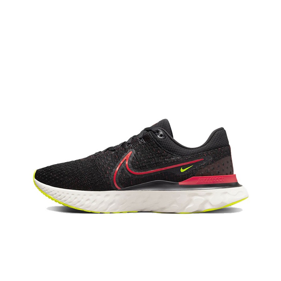 Nike flyknit trainer black siren red best sale