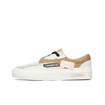 Anta Qian Xing Low Top Skateboard Shoes Women's Gray Yellow White Lace Up Version