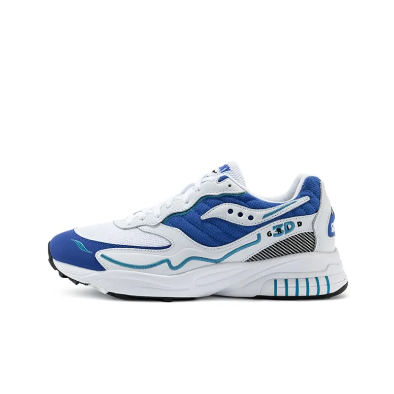 Saucony 3D Grid Hurricane White Royal-0