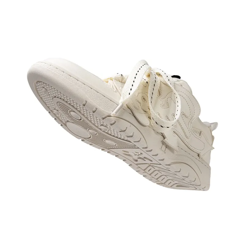 HART DAVIS Rebel I Series Couple Skateboard Shoes Unisex Ecru-3
