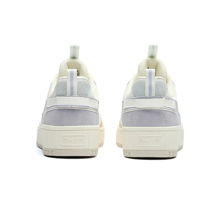 Anta Life Collection Low-Top Skateboard Shoes Women's White Gray-4