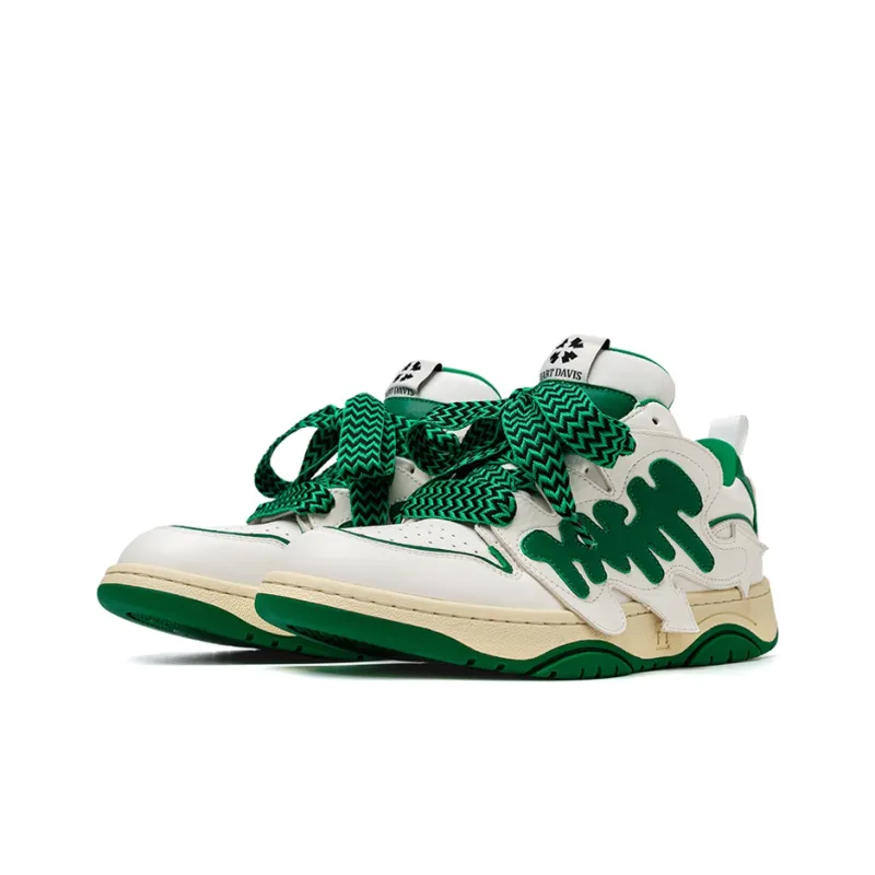 HART DAVIS Rebel I Series Stylish Skateboarding Shoes Unisex Green-1
