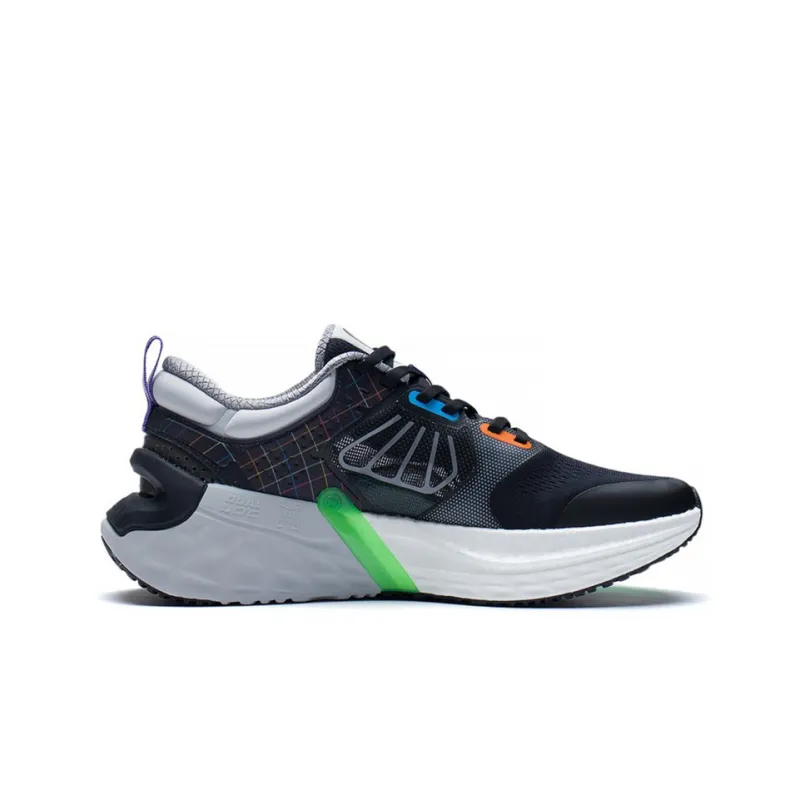 LiNing Furious Rider 6.0 Support Low Top Running Shoes Men's Black Gray-1