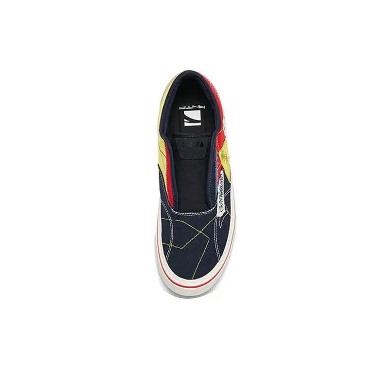 Anta Qian Xing Low Top Skateboard Shoes Men's Blue Black Red Slip on Version-3
