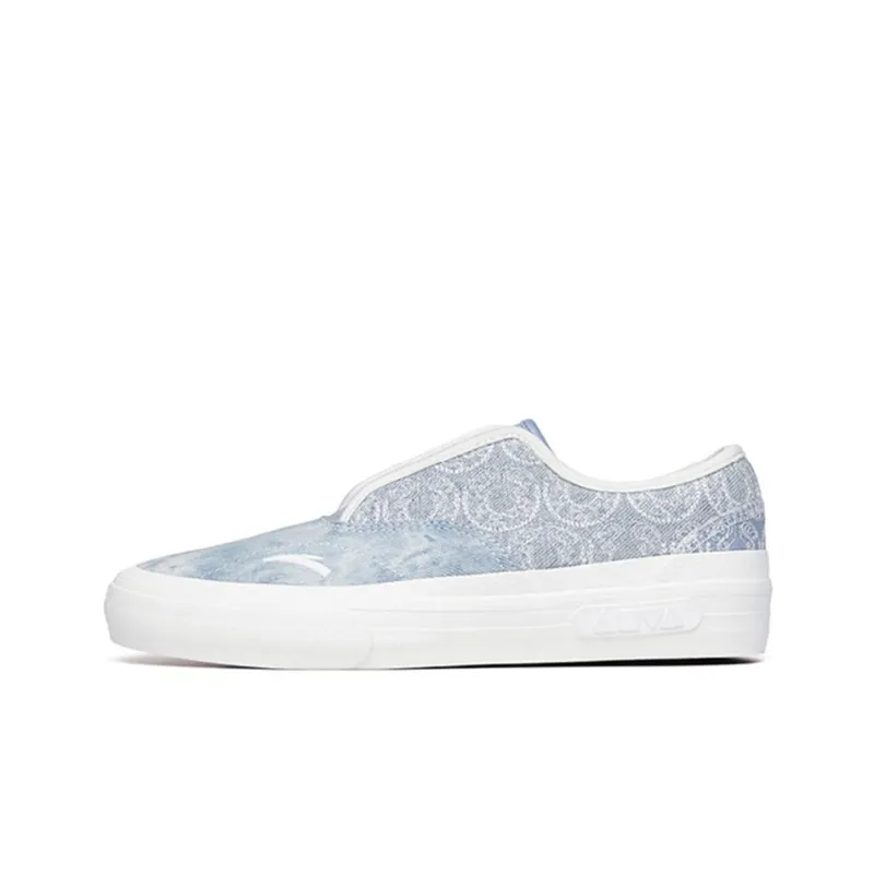 Anta Life Collection Low Top Skateboard Shoes Men's Gray Blue-0